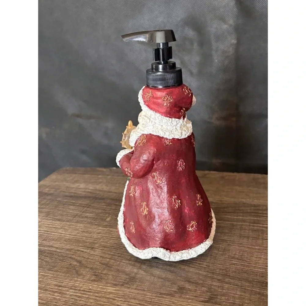 Santa Claus Light Up Soap Dispenser Lotion Pump Holiday Christmas Decor Gift Bag